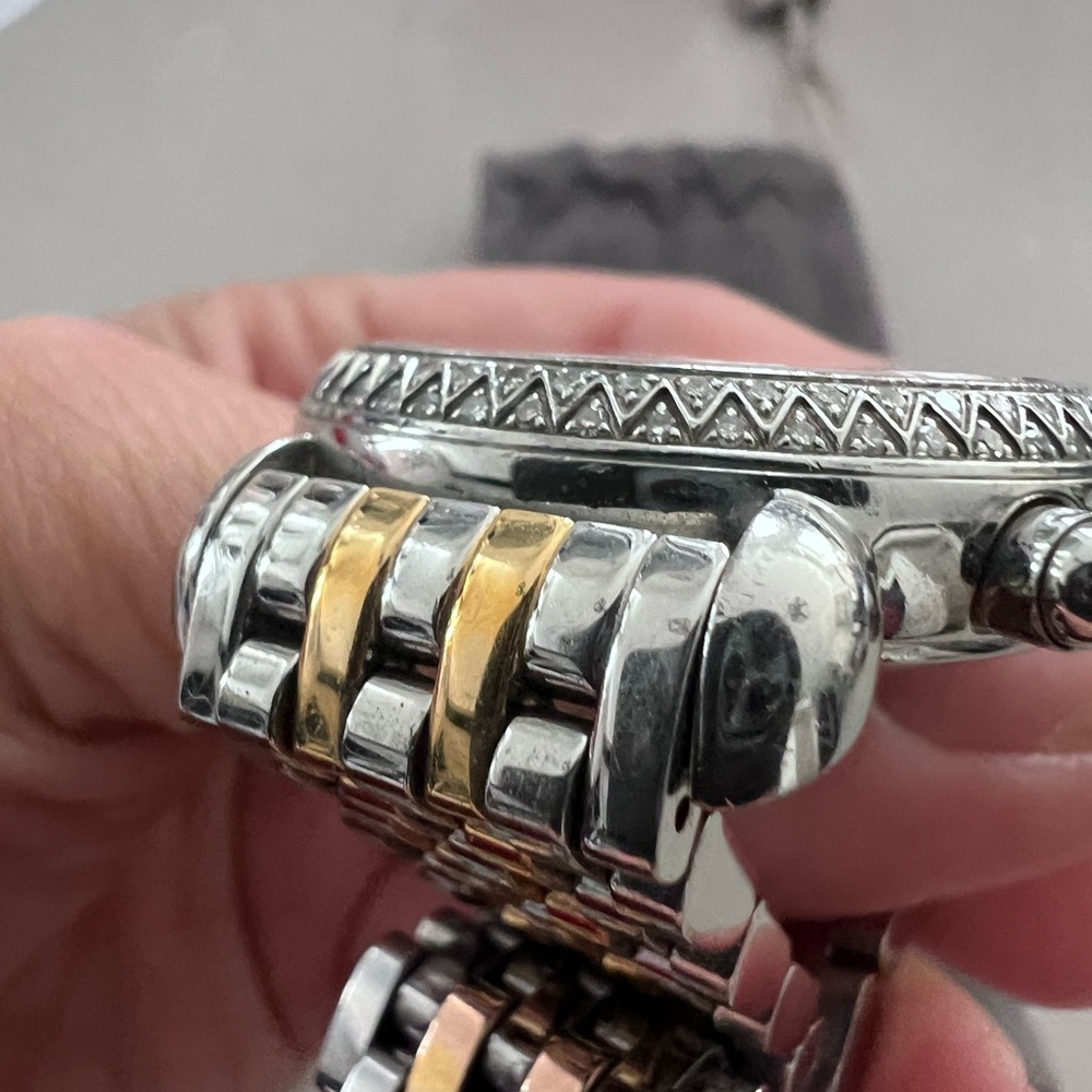 Women’s Diamond Michele Watch with two tone band - Picture 4 of 16